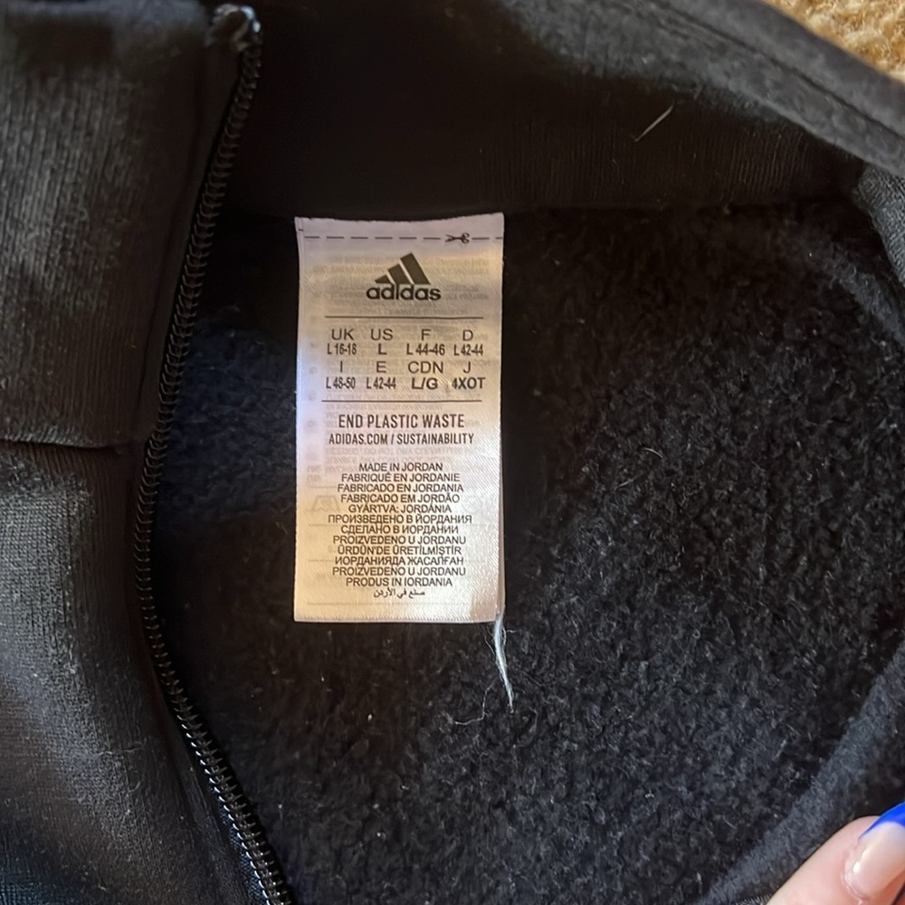 ADIDAS CROPPED ZIP UP TOP - Picture 3 of 3